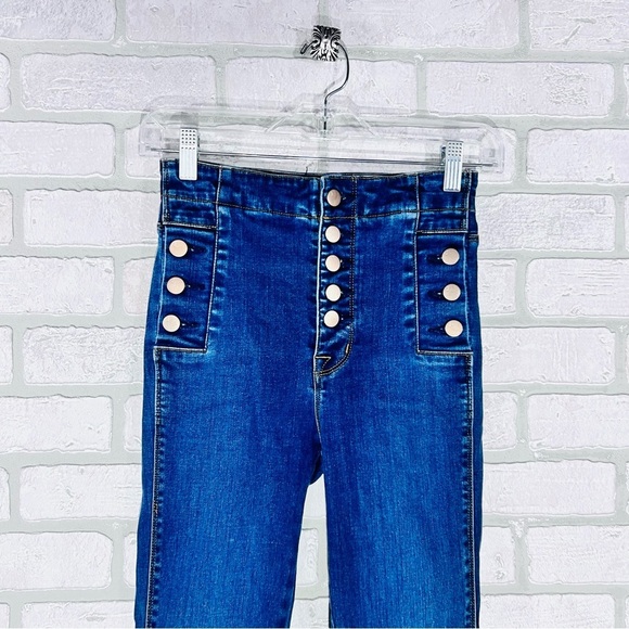 J Brand Natasha Sky High Skinny Jeans in Paradiso Wash Size 24 - Picture 6 of 11